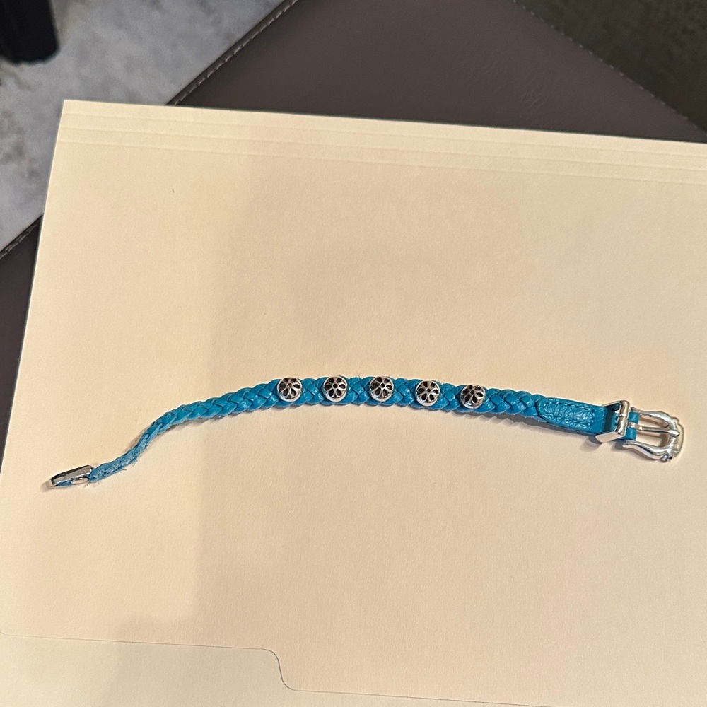 Brighton Daisy Braided Bandit Bracelet with Silver Accents